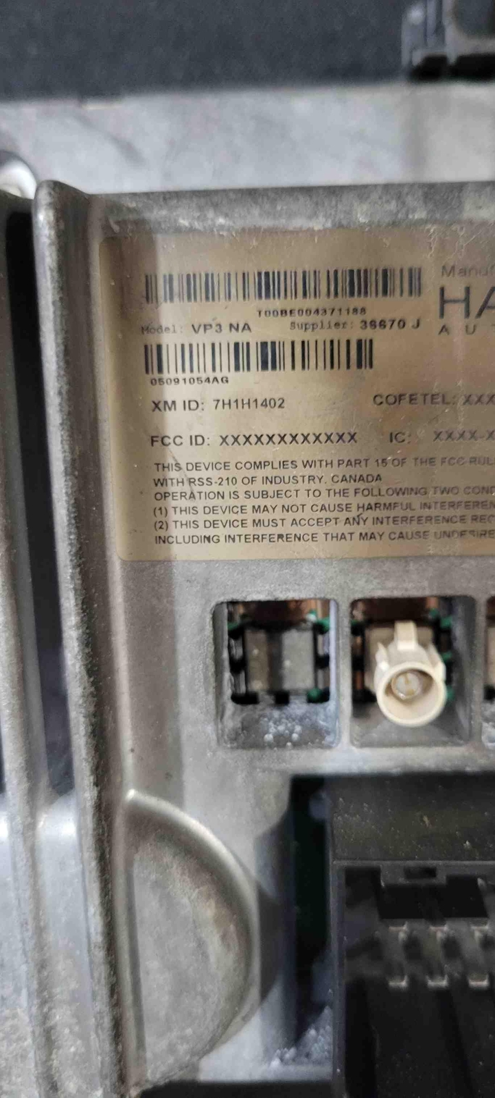 13 DODGE RAM 1500 RADIO U CONNECT HARMAN PN#05091054AG
