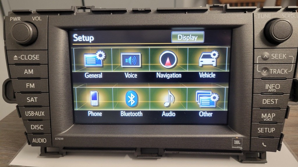 2012-2015 Toyota Prius JBL Navigation Radio Head Unit OEM 86100-47231