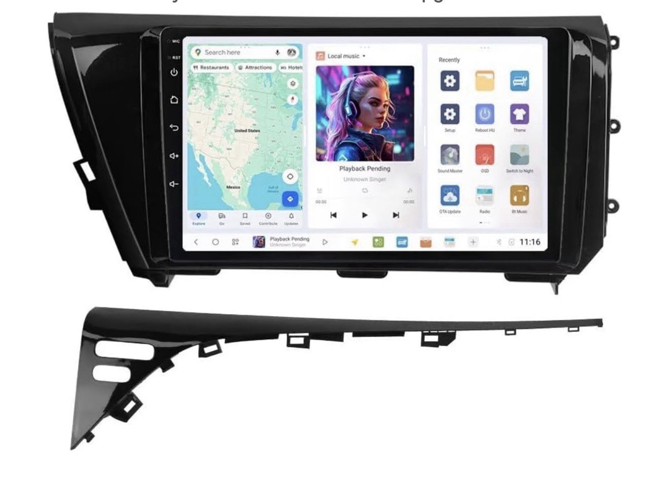 Car Radio Stereo for Toyota Camry 2018-2020-4GB RAM 64GB ROM, Biorunn 8-Core