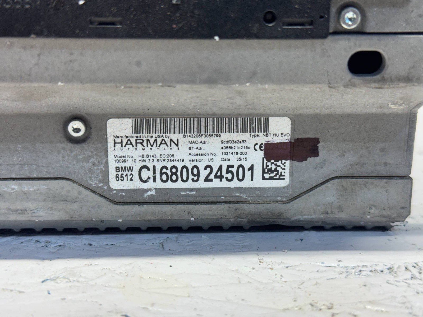 OEM BMW F22 F23 F30 F31 F32 F33 F36 F80 F82 NBT EVO Head Unit 6809245 radio
