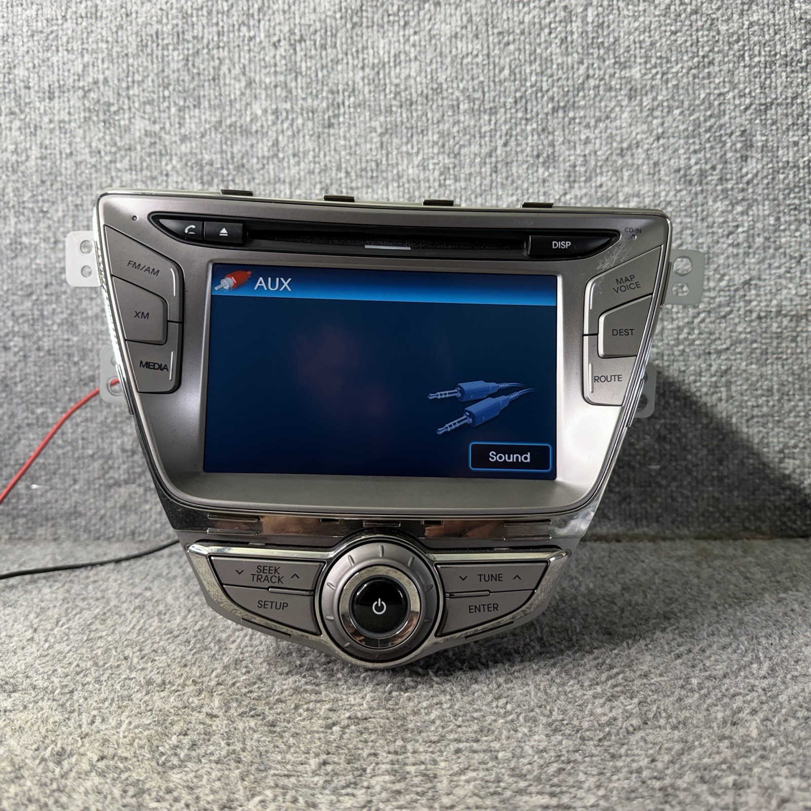 2011-13 HYUNDAI ELANTRA RADIO CD GPS NAVIGATION UNIT OEM SILVER 96560-3X150RA5