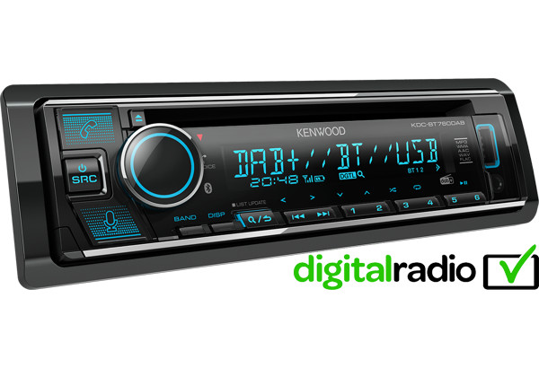 Kenwood KDC-BT760DAB Radio DAB + Bluetooth with installation kit for Skoda Citigo