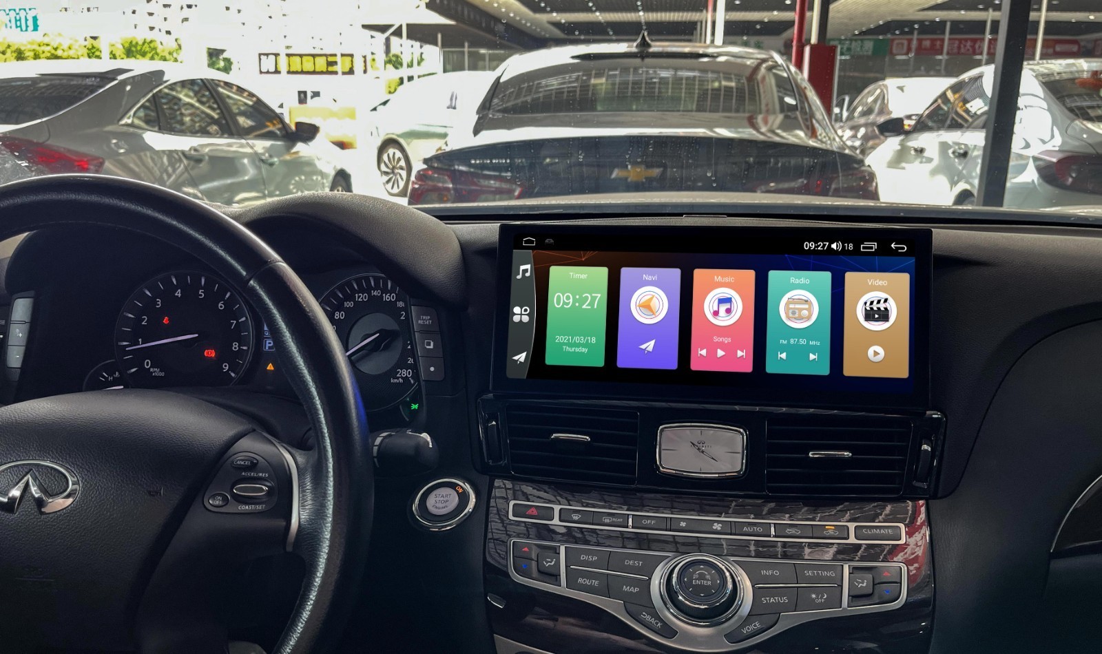 12.3″ Android Car Radio GPS Carplay Display for Infiniti Q70L M25 M35 2011-2017