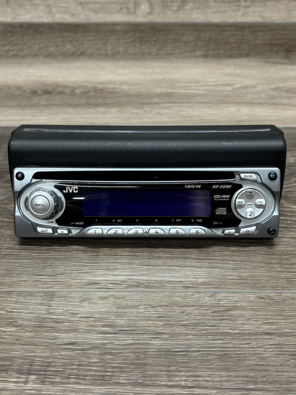 JVC Car Radio Receiver CD Player KD-S690 AM/FM Face Plate ONLY – USED