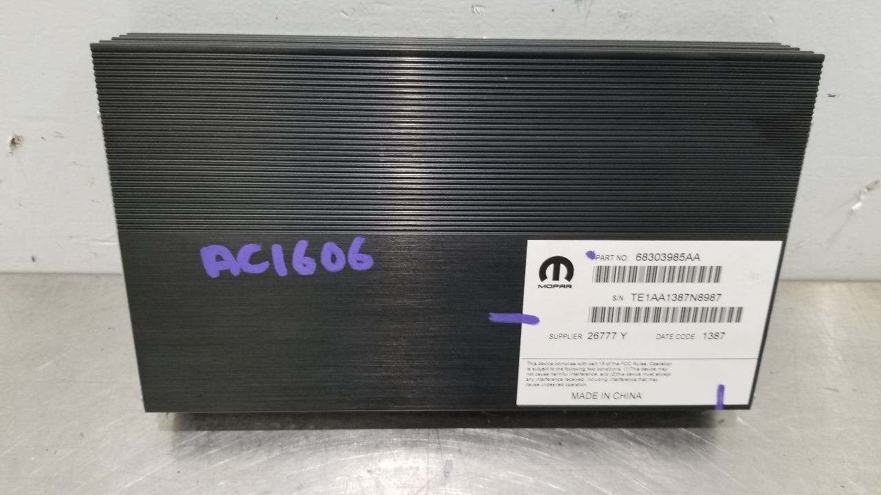 17 DODGE RAM 1500 RADIO AUDIO AMP AMPLIFIER CREW CAB 68303985AA