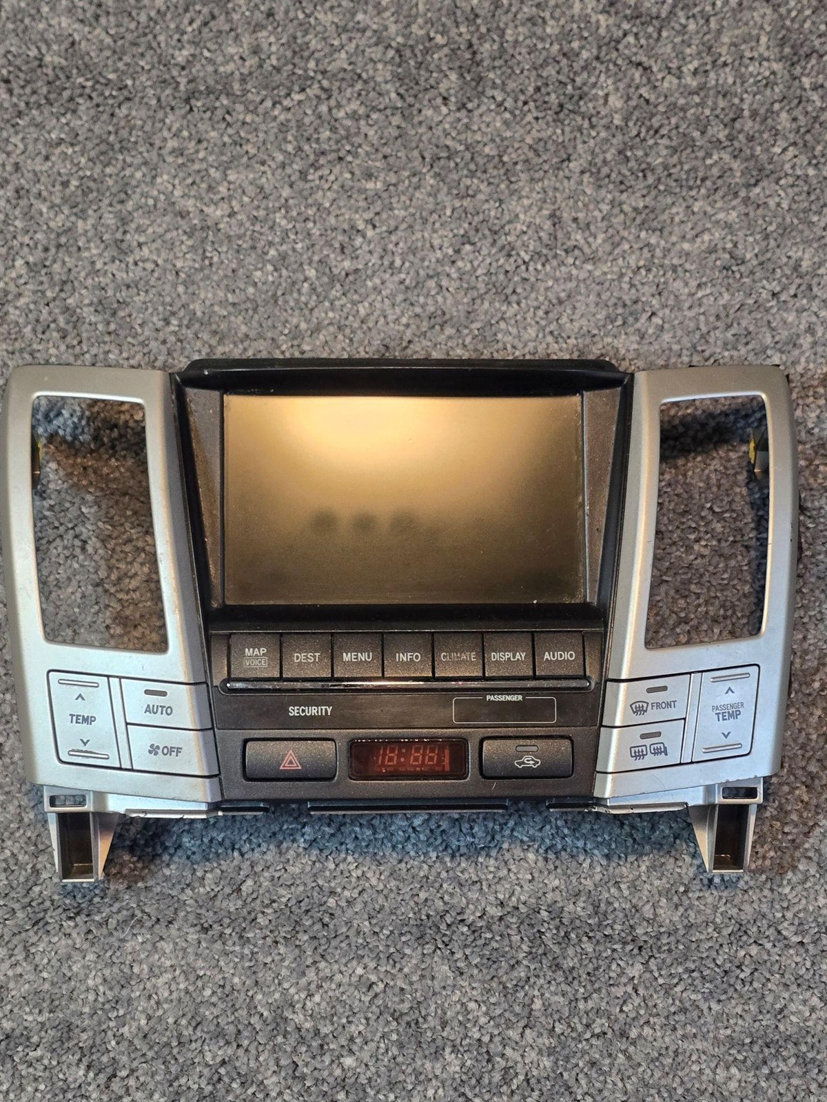 Toyota OEM Navigation Touchscreen Display MP3 Fujitsu Ten 86110-48320 Silver