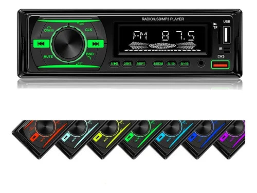 SingleDIN Car Radio Stereo Bluetooth MP3 Player FM AUX USB TF Card Digital Audio