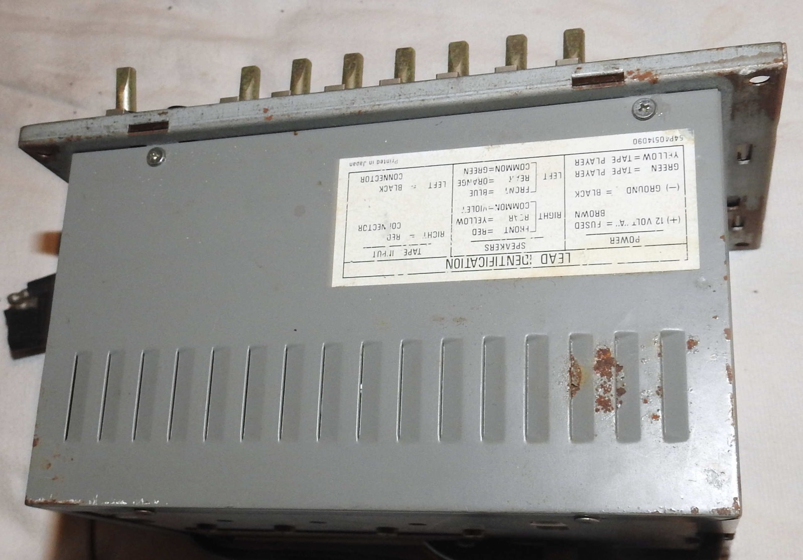 MOTOROLA Car Radio for Unknown Make, Model or Year of Car Part No. 54P40514D44