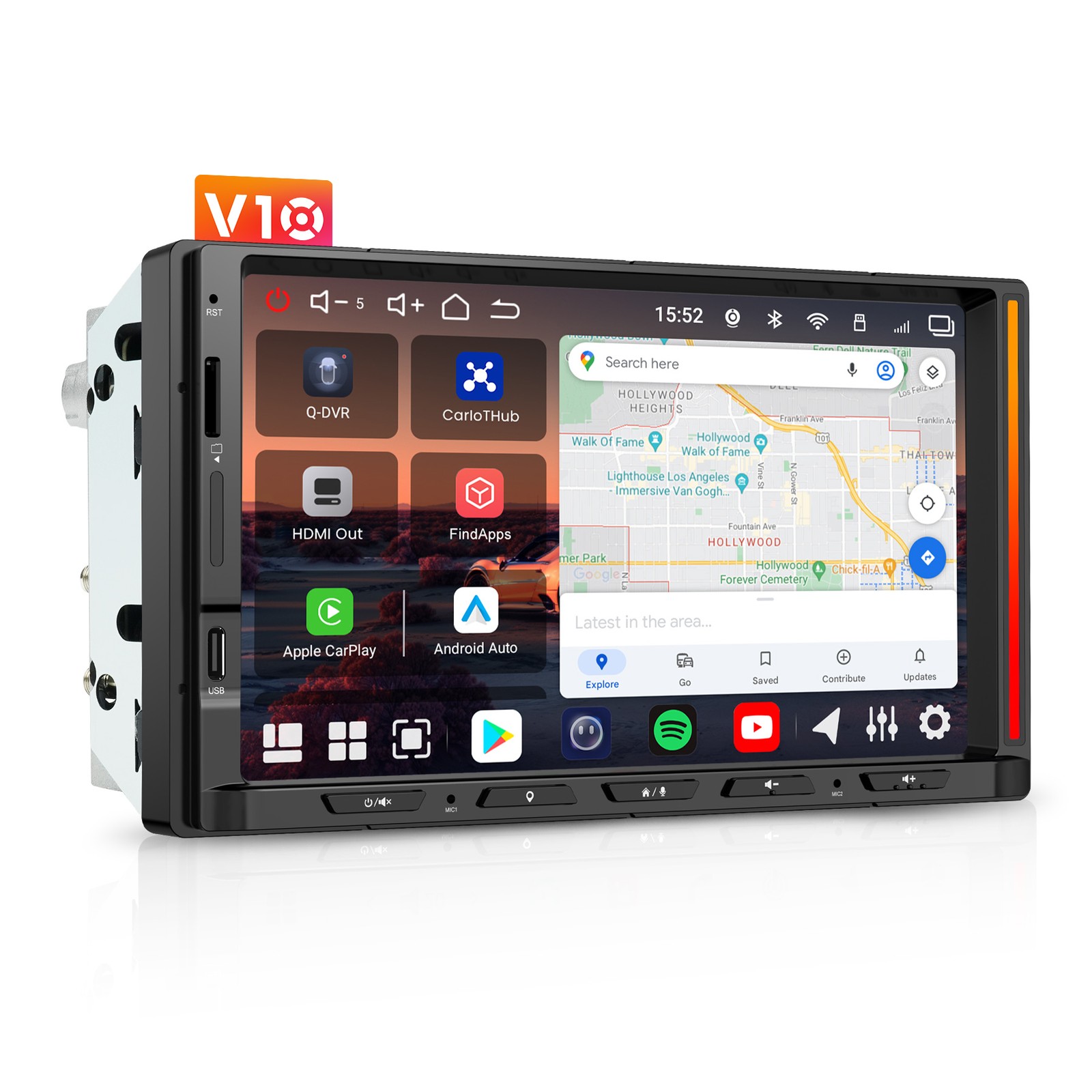 ATOTO 7″ 2Din Android Car Stereo GPS 6+128G in-Car Karaoke Support Cam Recording