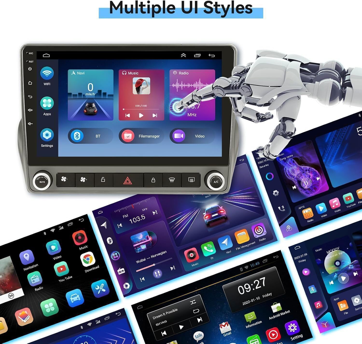 Car GPS DSP WiFi Radio Stereo Carplay Android 13 For Chevrolet Camaro 2010-2015