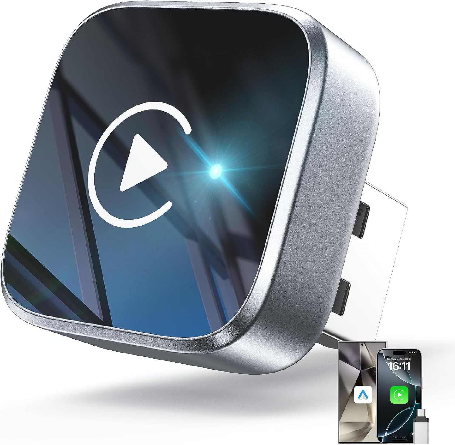 2025 Wireless CarPlay Adapter For iPhone Apple Wireless Dongle Plug ＆ Play