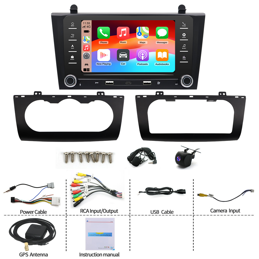 For NISSAN Altima Radio Upgrade 2007-2012 Carplay Stereo Radio Android15 Navi BT