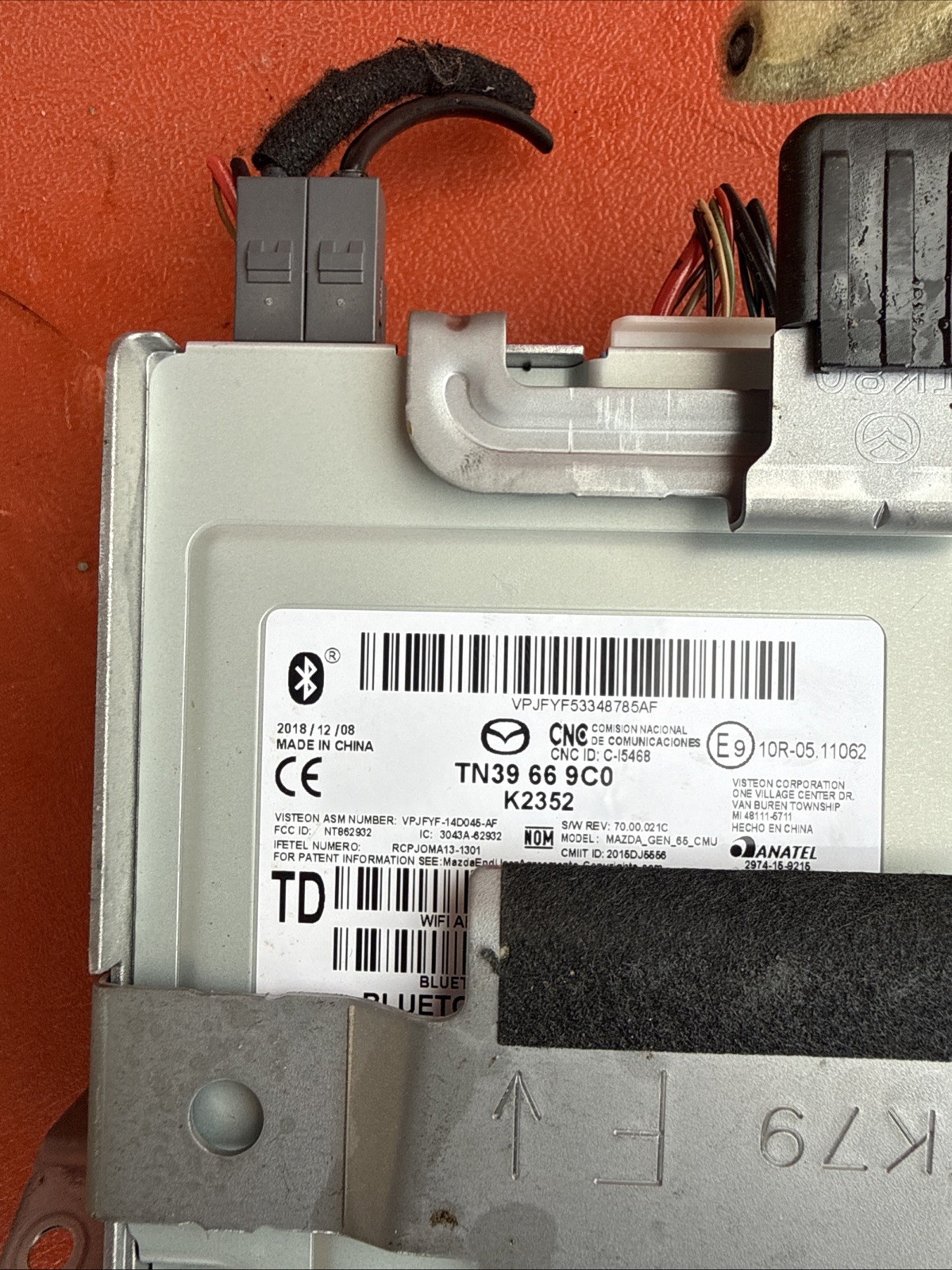 16-20 MAZDA CX-9 CX9 TUNER SATELLITE RADIO RECEIVER CONTROL MODULE UNIT OEM