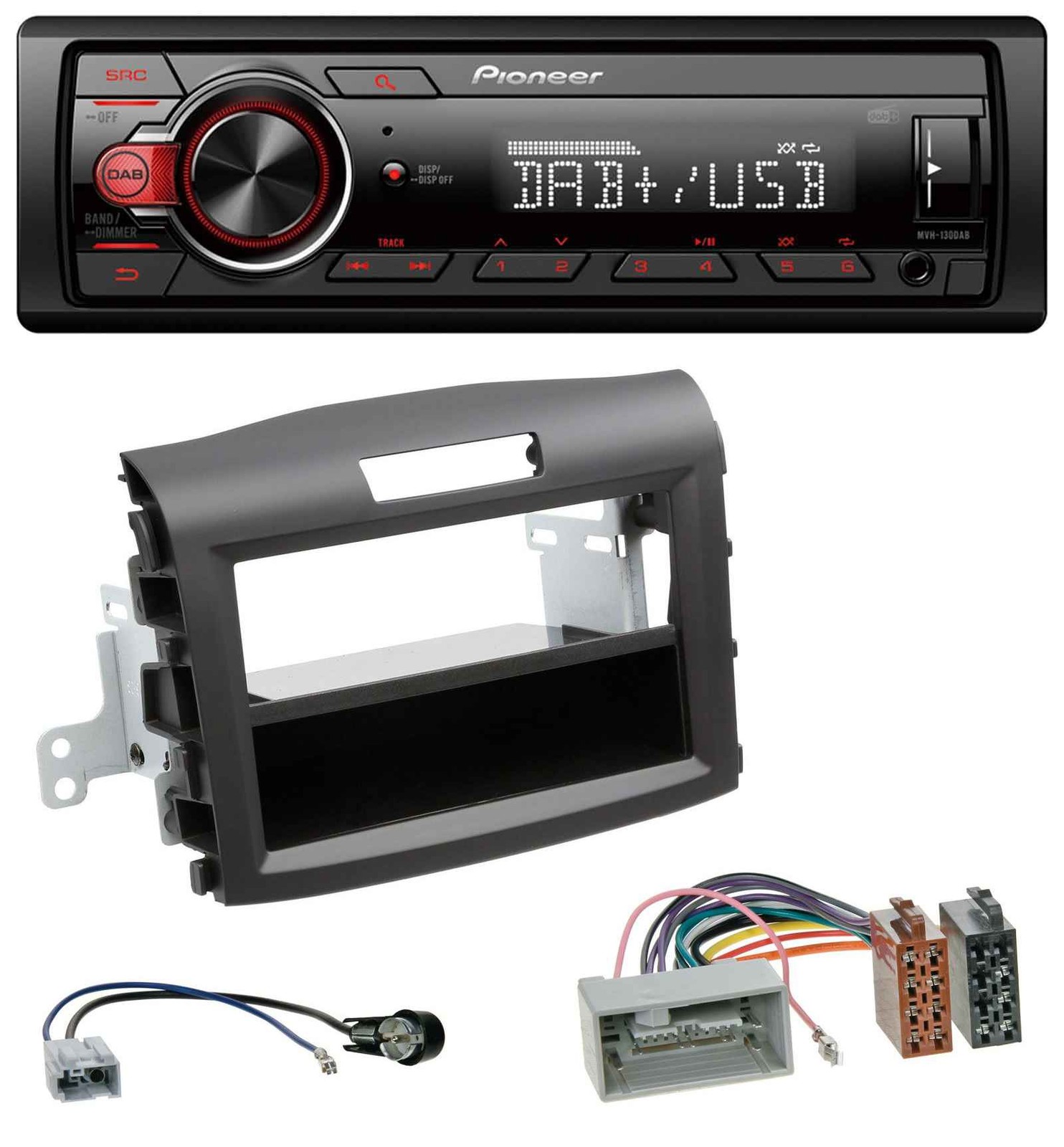 Pioneer MP3 1DIN DAB USB AUX Car Stereo for Honda CR-V (2013 onwards)