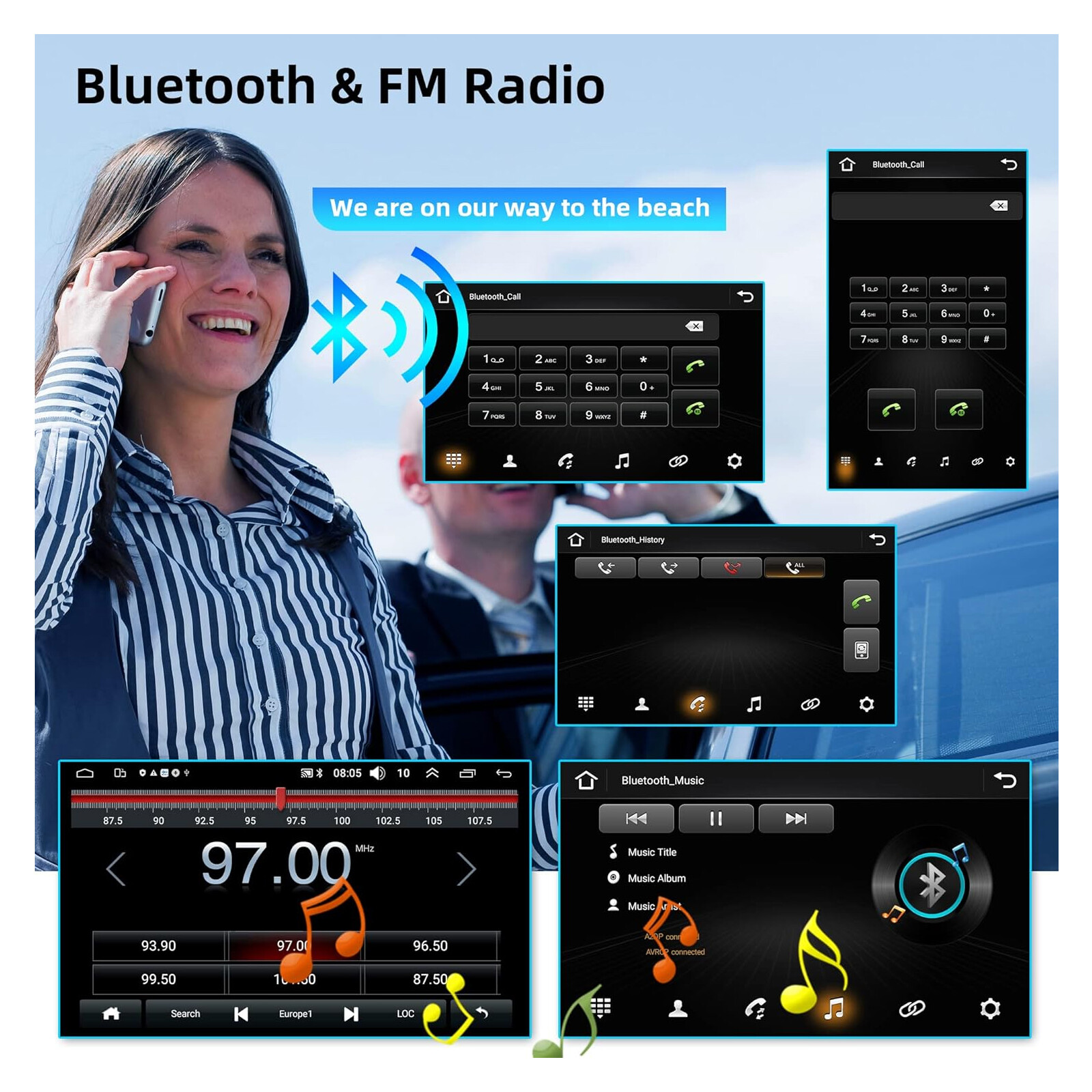 10”Rotatable Car Stereo Radio 2Din Android 13 Carplay GPS Navi Head Unit BT 32G