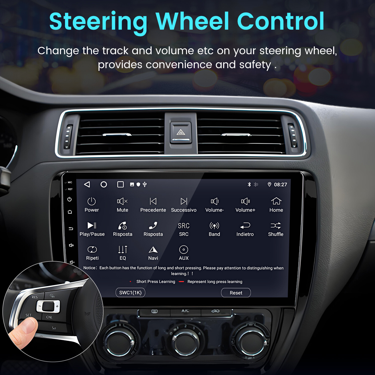 For Jetta 6 2011-18 6+128G 8Core Android14 Carplay Car Stereo Radio RDS GPS Navi