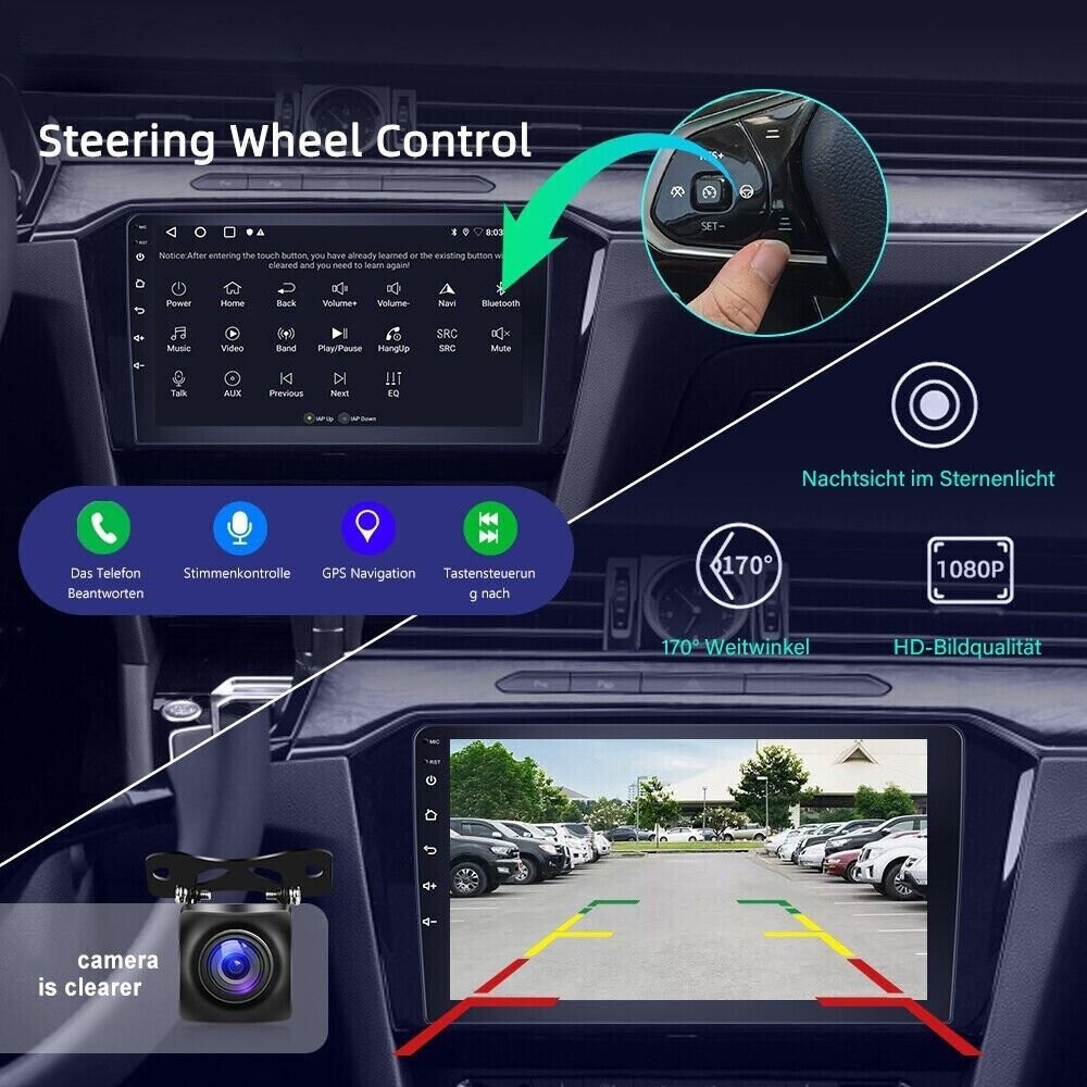 For 2017-2019 Jeep Compass 10″ Wifi Carplay Car Radio ANDROID 13 GPS Navi