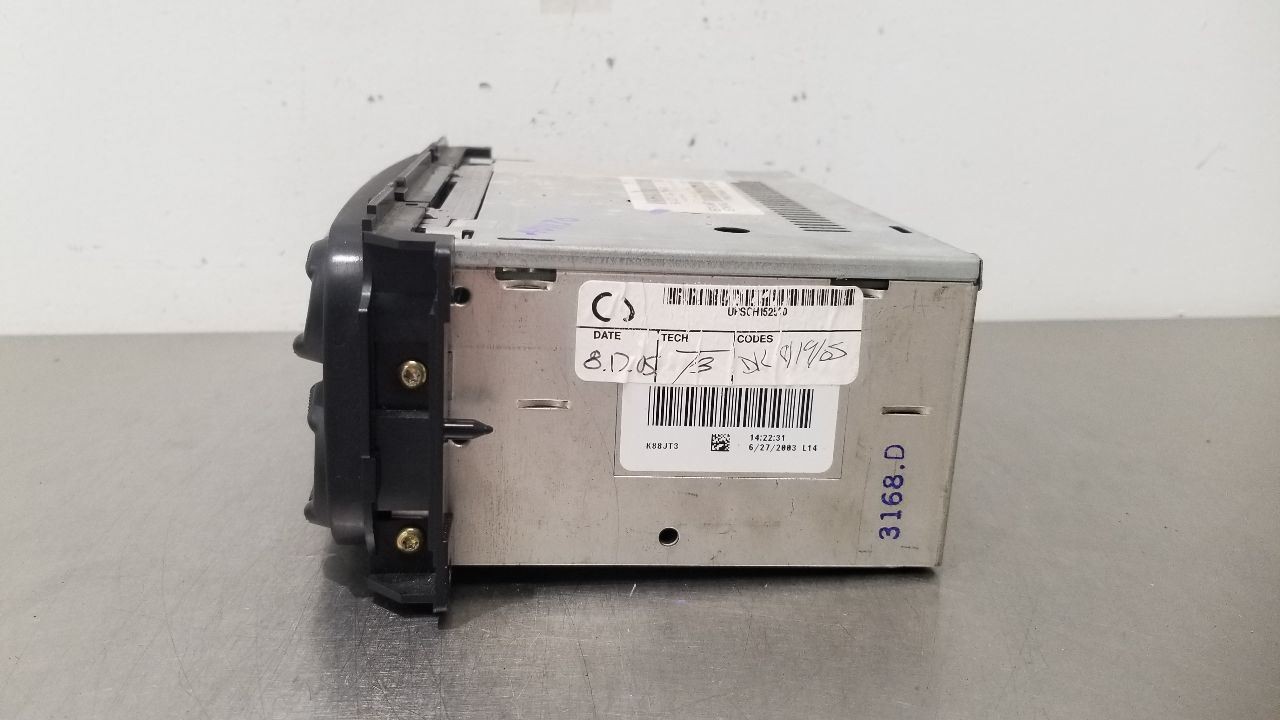 03 JEEP WRANGLER TJ RADIO AUDIO RECEIVER HEAD UNIT 05064354AJ