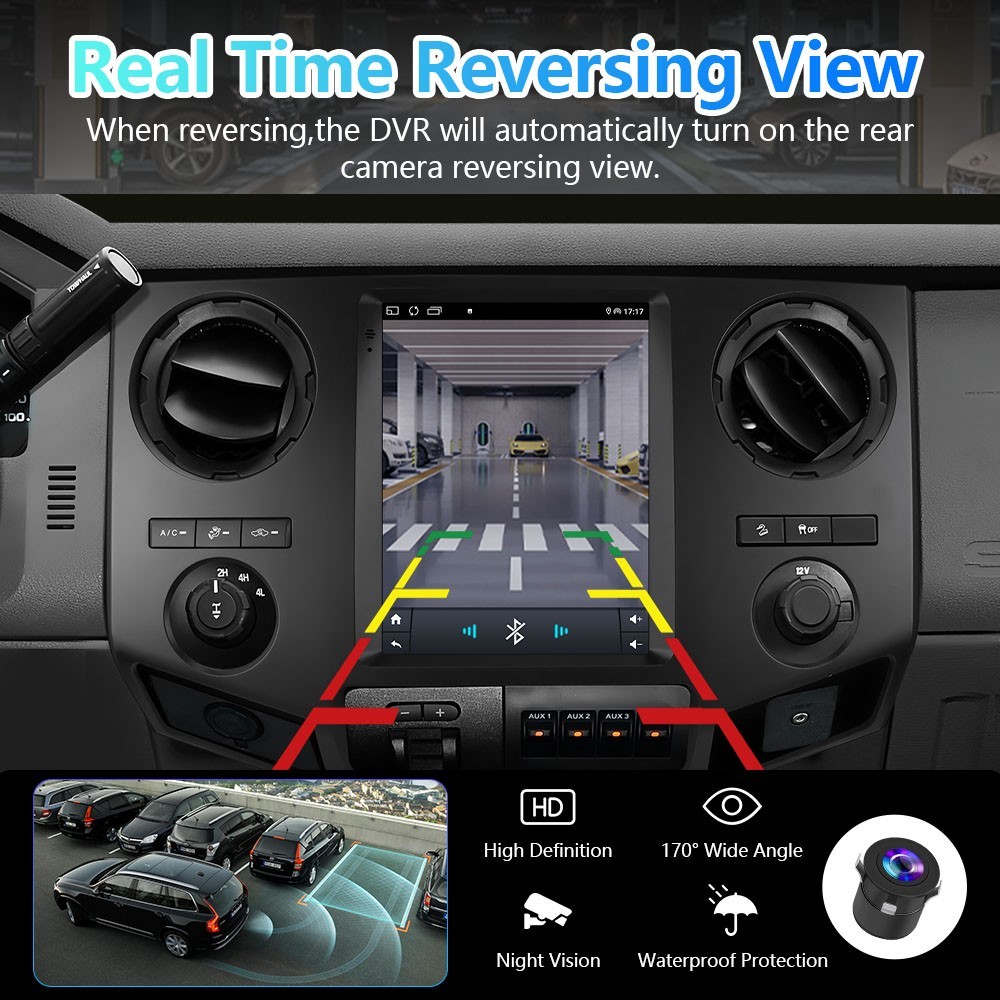64G Apple Carplay For 2008-2016 Ford F-250 F-350 Super Duty Car Stereo GPS Radi