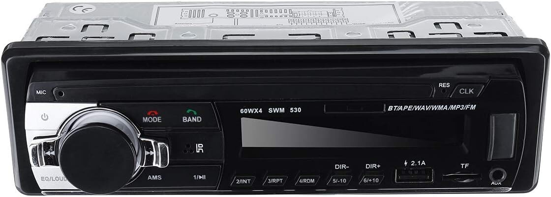 Car Radio Stereo Mp3 Player Bluetooth Hands-Free Dual Usb Aux