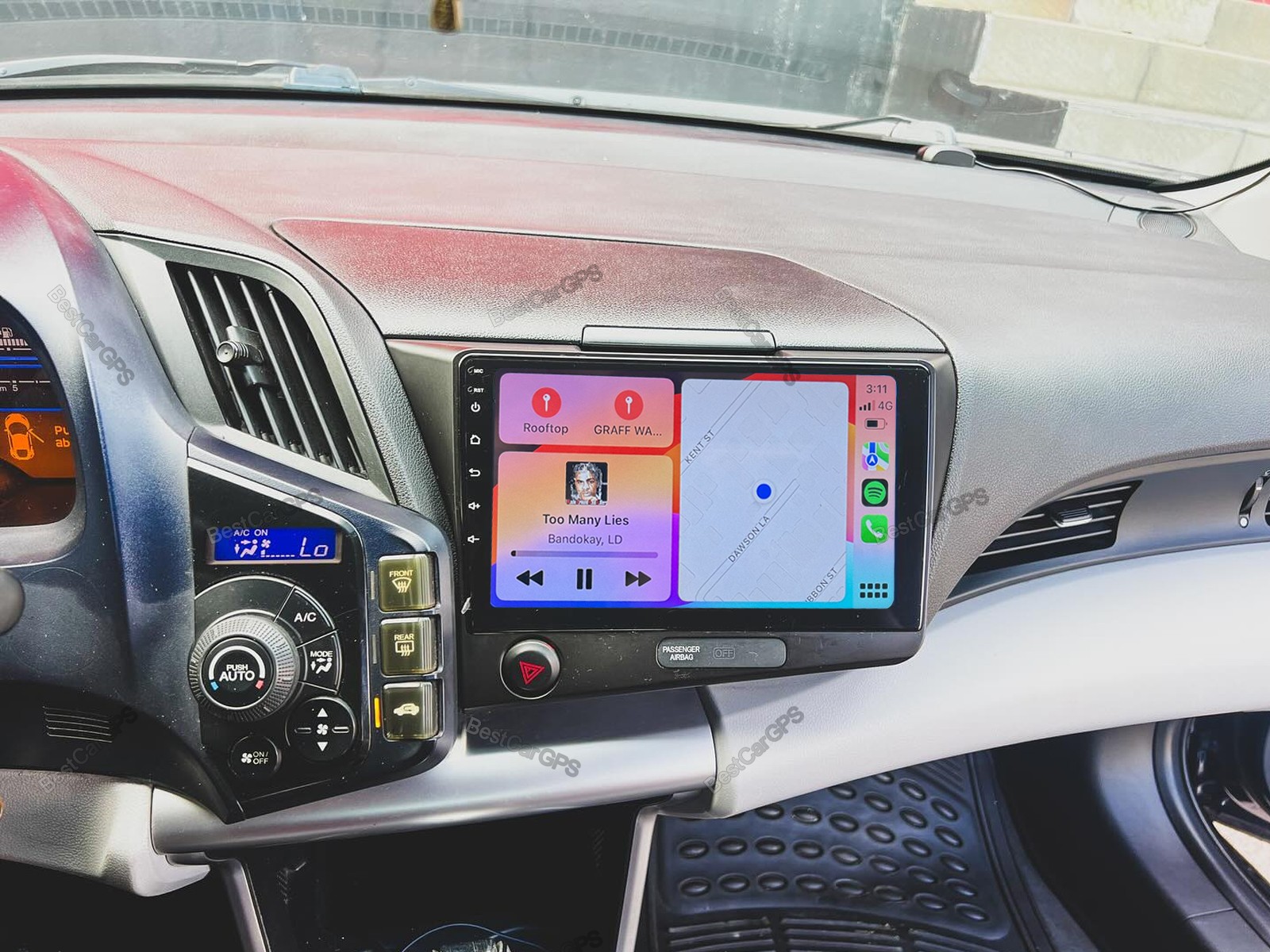 Android 15 CarPlay Stereo touch screen Radio GPS Navi For Honda CRZ CR-Z 2010-16
