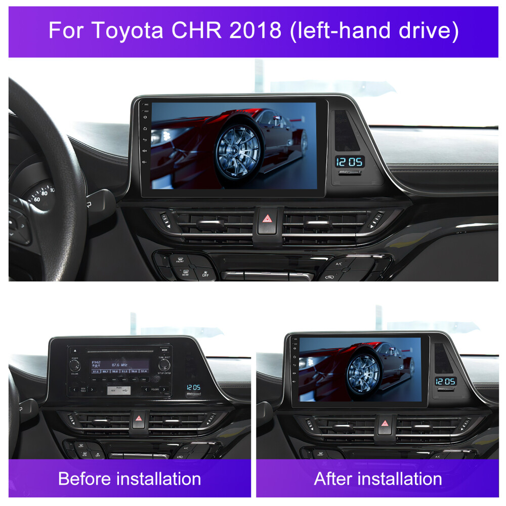 4G+64G Android 13.0 Car Stereo Radio For Toyota C-HR 2016-2019 GPS Navi Carplay