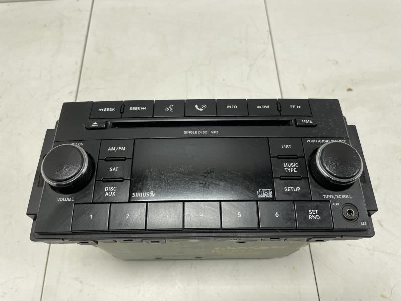 DODGE CHARGER STX 2009 AM FM RADIO RECEIVER CD PLAYER SINGLE DISC FACTORY