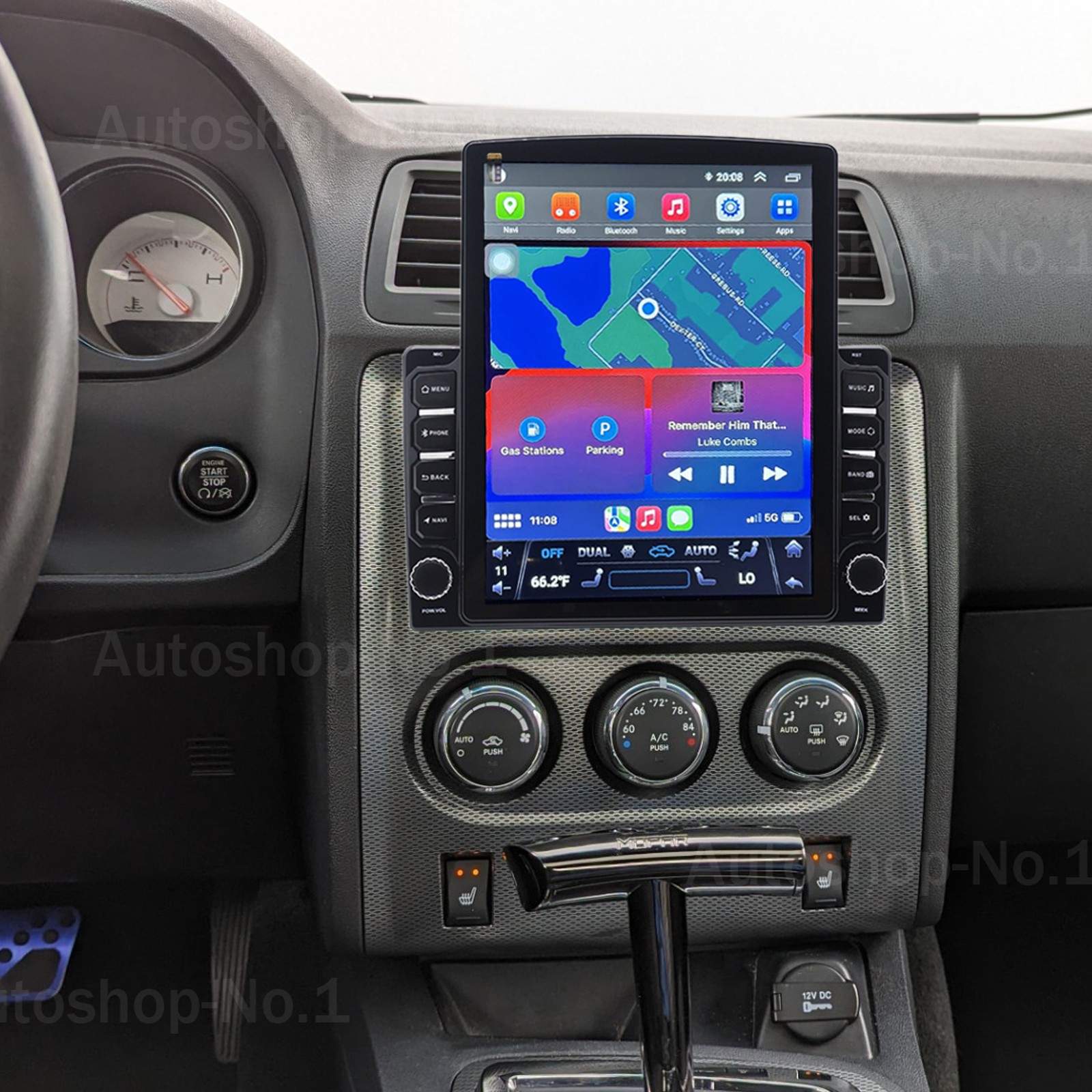 32G For Dodge Challenger 2008-2014 Carplay Android 9.7″ Car Stereo Radio GPS Nav