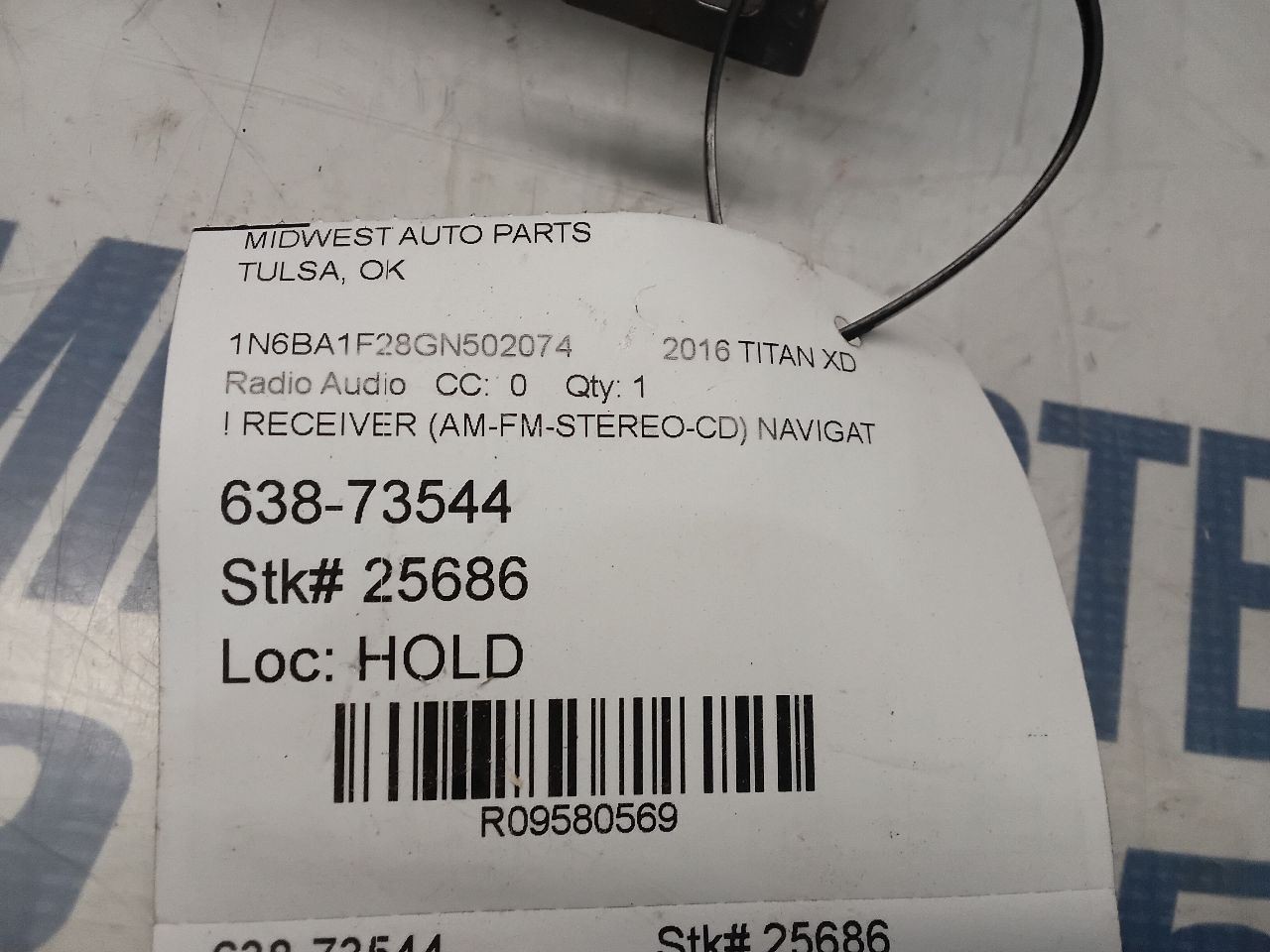 Audio Equipment Radio Display And Receiver Fits 16-17 TITAN XD 9580569