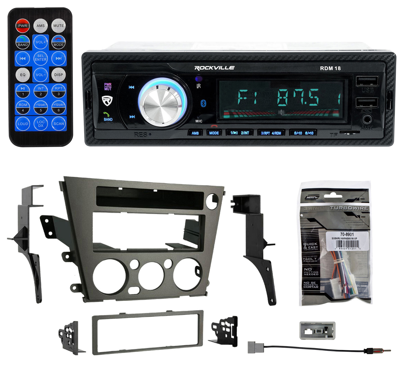 Digital Media Bluetooth AM/FM/MP3 USB/SD Receiver Radio For 05-09 Subaru Outback