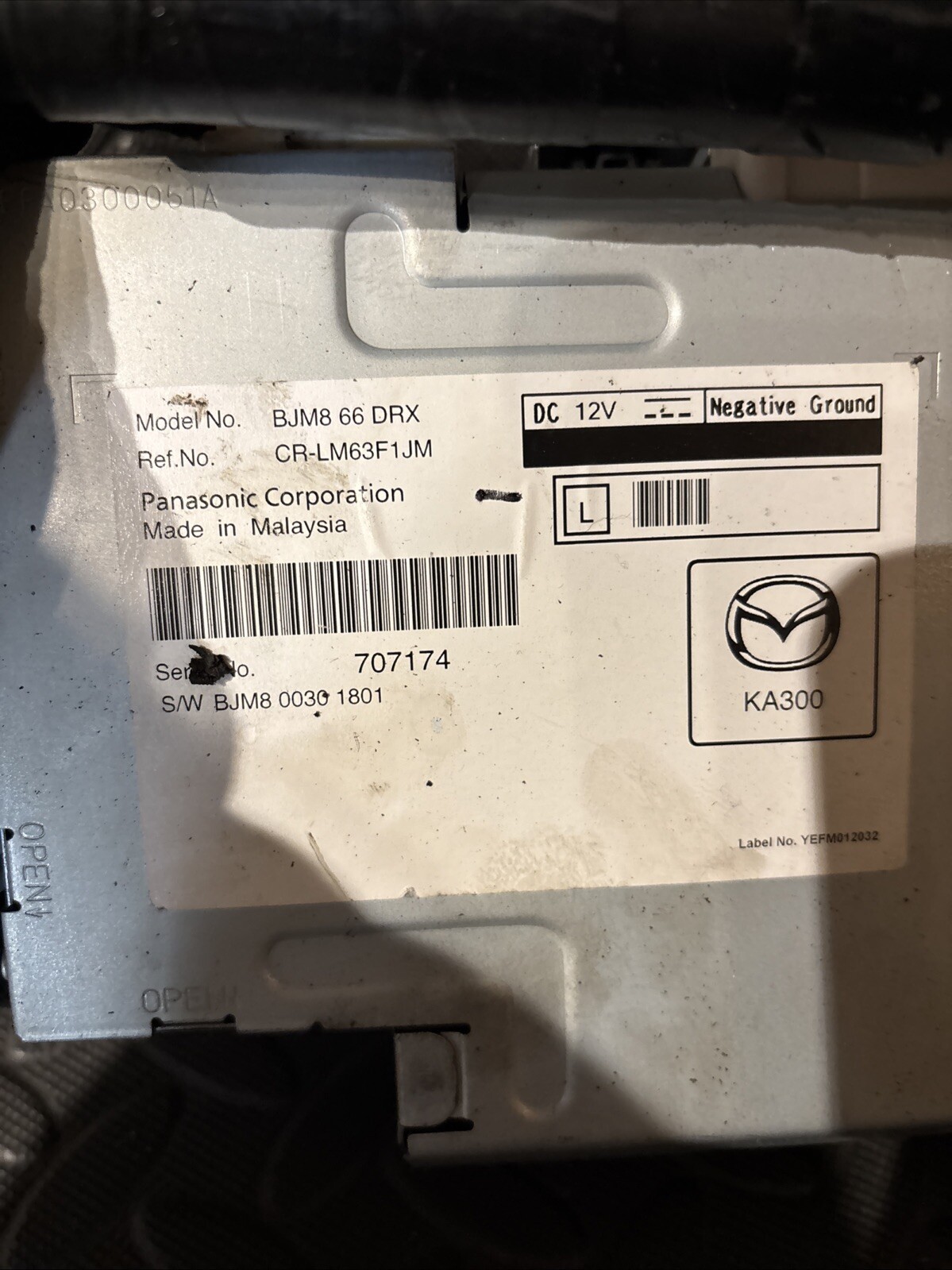 MAZDA 3 MK3 2016 RADIO AUDIO TUNER MODULE 2015 BJM866DRX