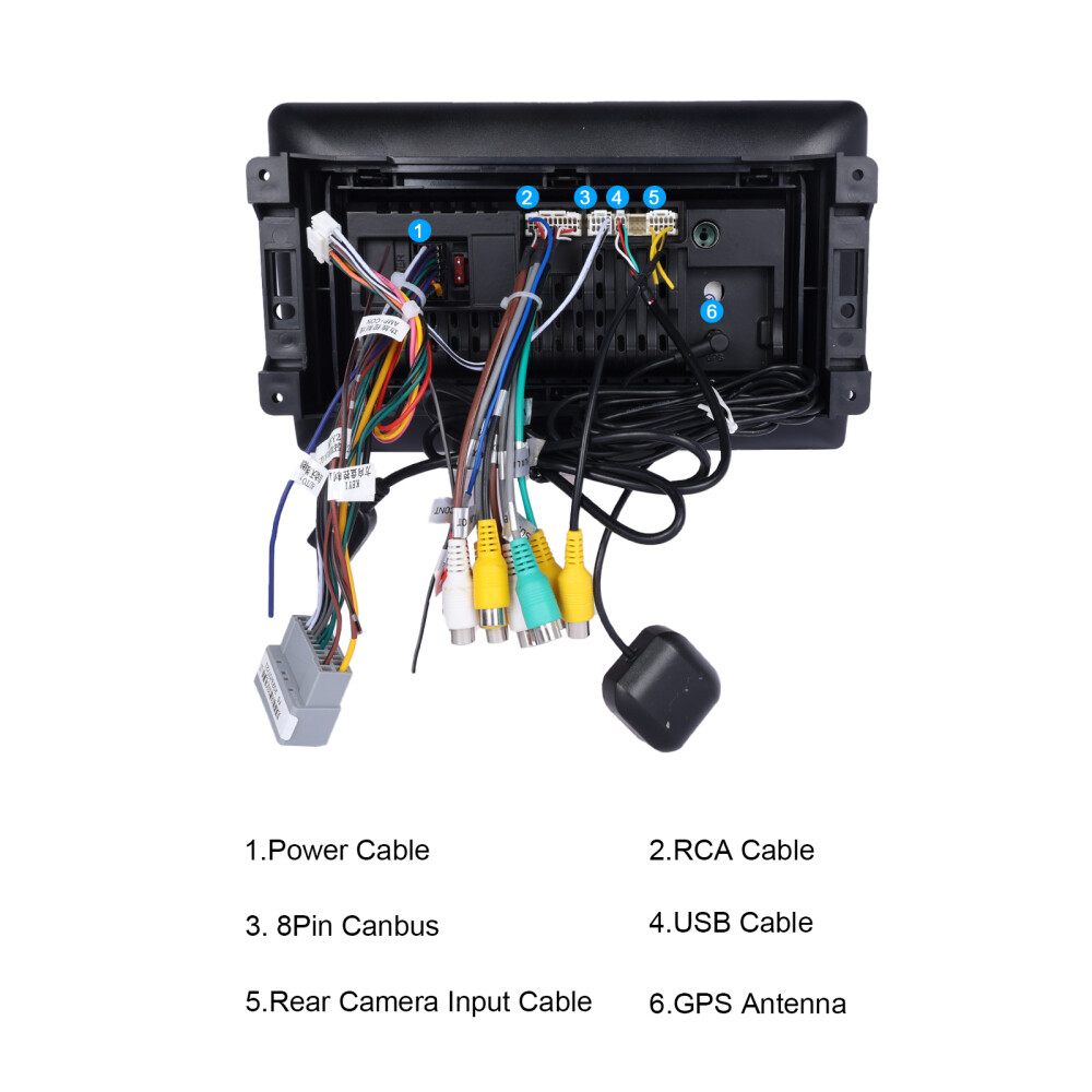 10.1″ Carplay For Dodge RAM 1500 2500 2009-2012 Android 15 Car Radio GPS Stereo