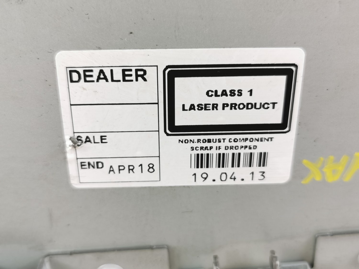 Ford Radio Head Unit AM5T-18C815-HL 0259A Silver 2013 Used No Code