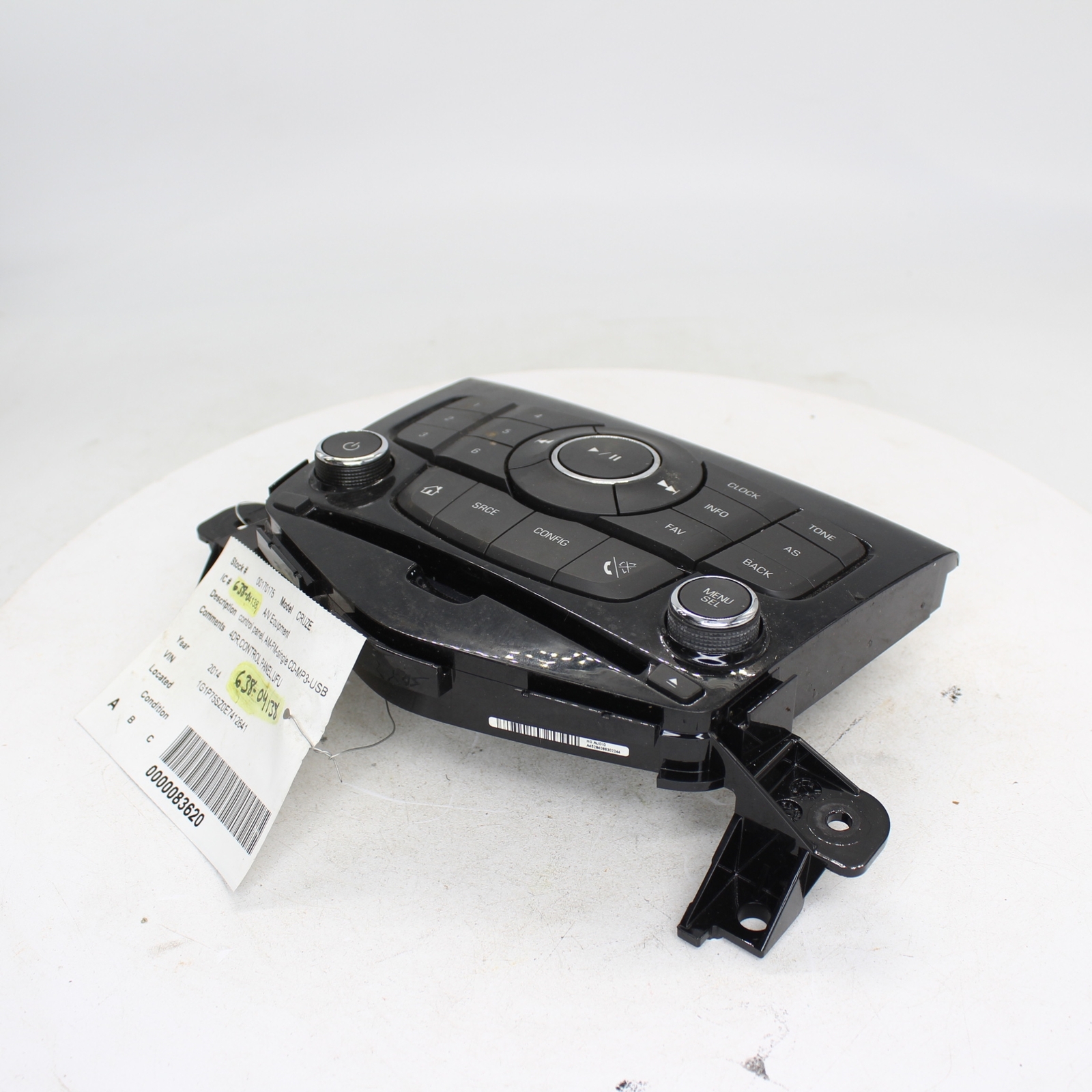 2014 Chevrolet Cruze Control Panel Part Number – 638-04138