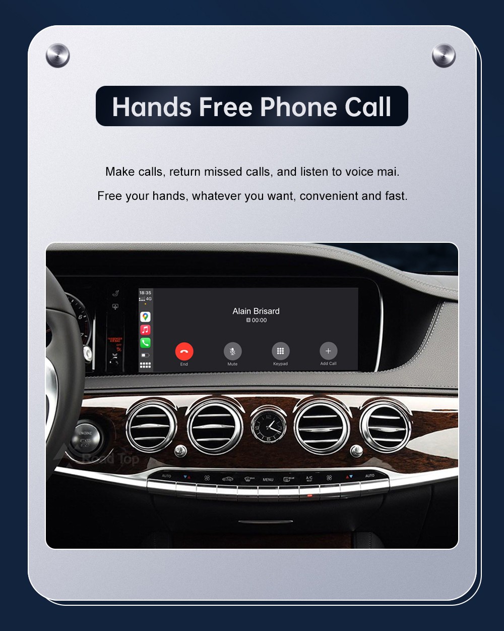 Wireless Carplay Android Auto Interface For Benz C Class GLC 2015-2018 NTG5.0