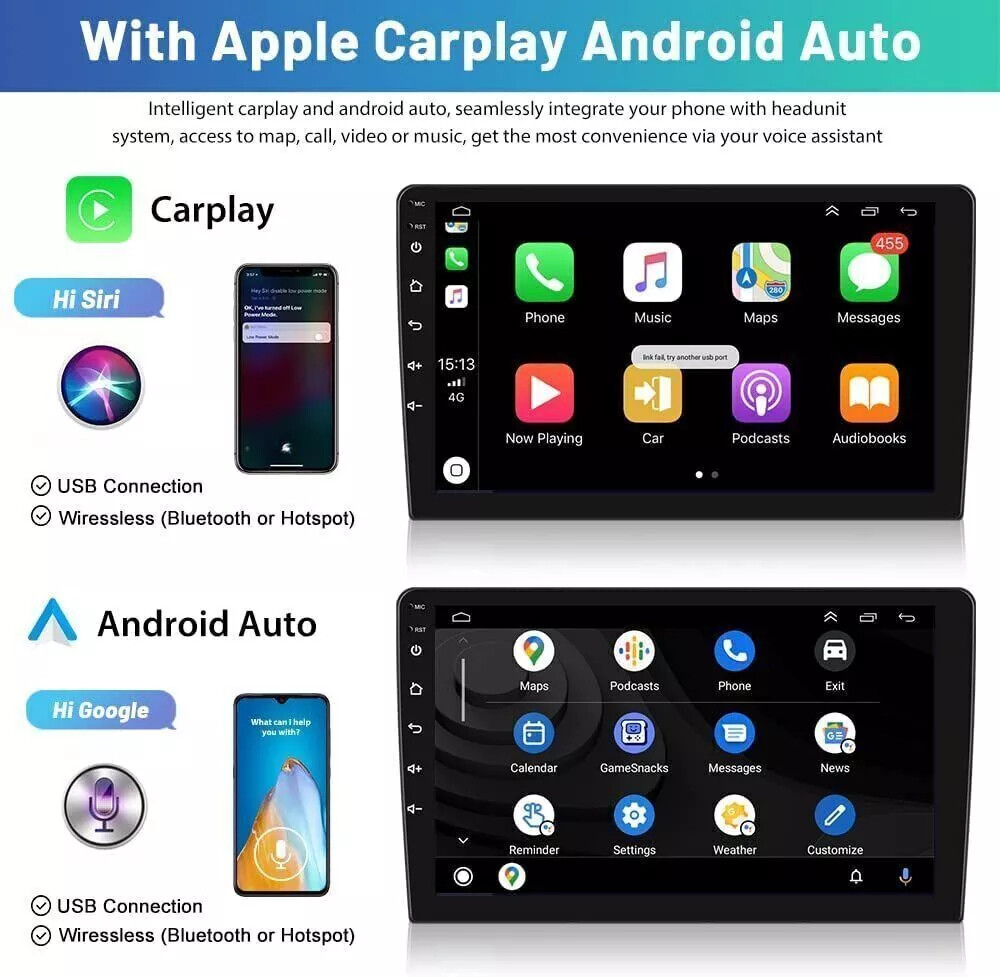 Android 15 Carplay Car Stereo Radio Wifi GPS Navi For Ford F150 F-150 2009-2012