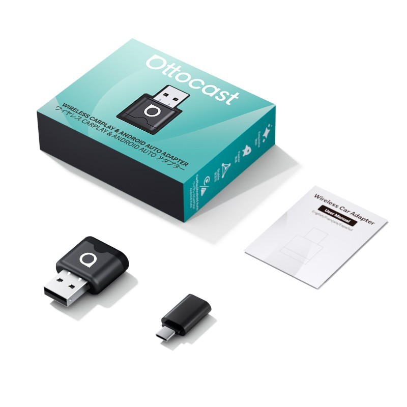 Ottocast Mini Aura 2in1 Wireless CarPlay Adapter & Android Auto Ultra 5G WIFI