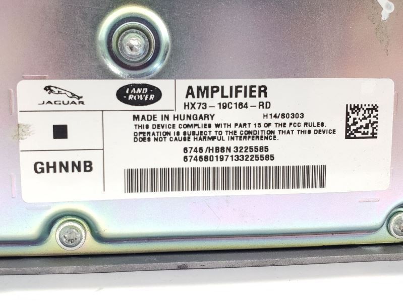 2018 Jaguar F-Pace OEM Audio Equipment Radio Amplifier hx7319c164rd