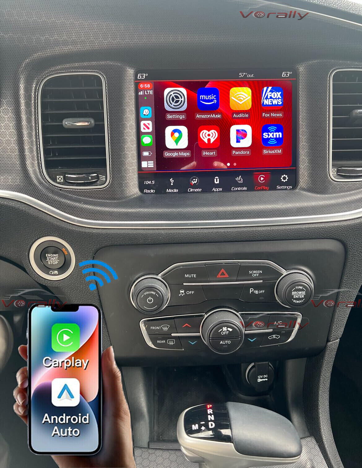 For Dodge Charger Radio Upgrade 2015 2016 2017 Carplay er Android Ready 8.4″