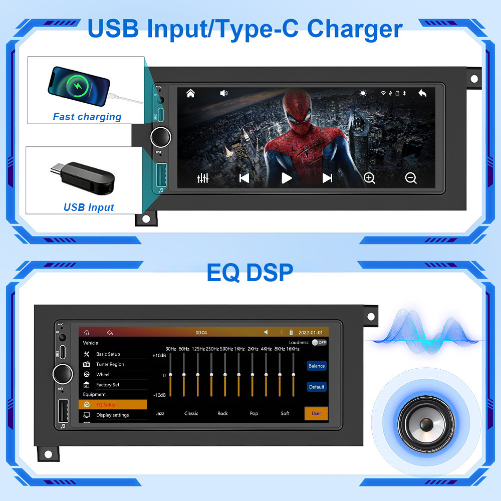 For 1995-1999 Dodge Neon / Plymouth Neon Android Carplay Car Stereo Radio GPS