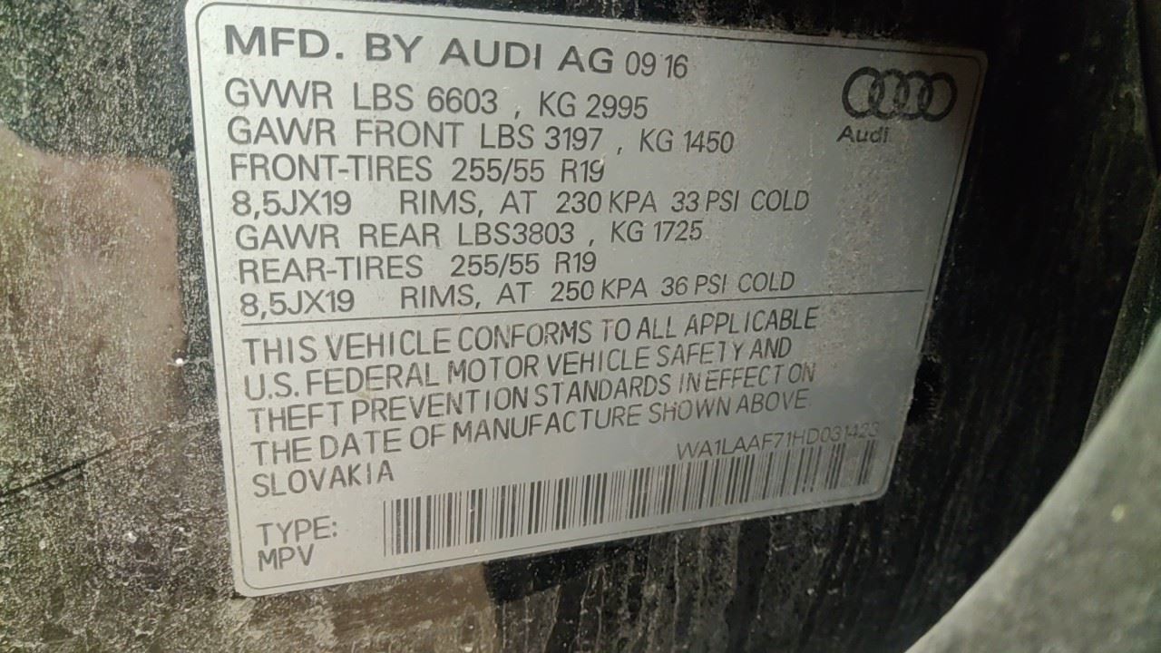 Info-GPS-TV Screen Display Dash Mounted Fits 17-19 AUDI Q7 7147625