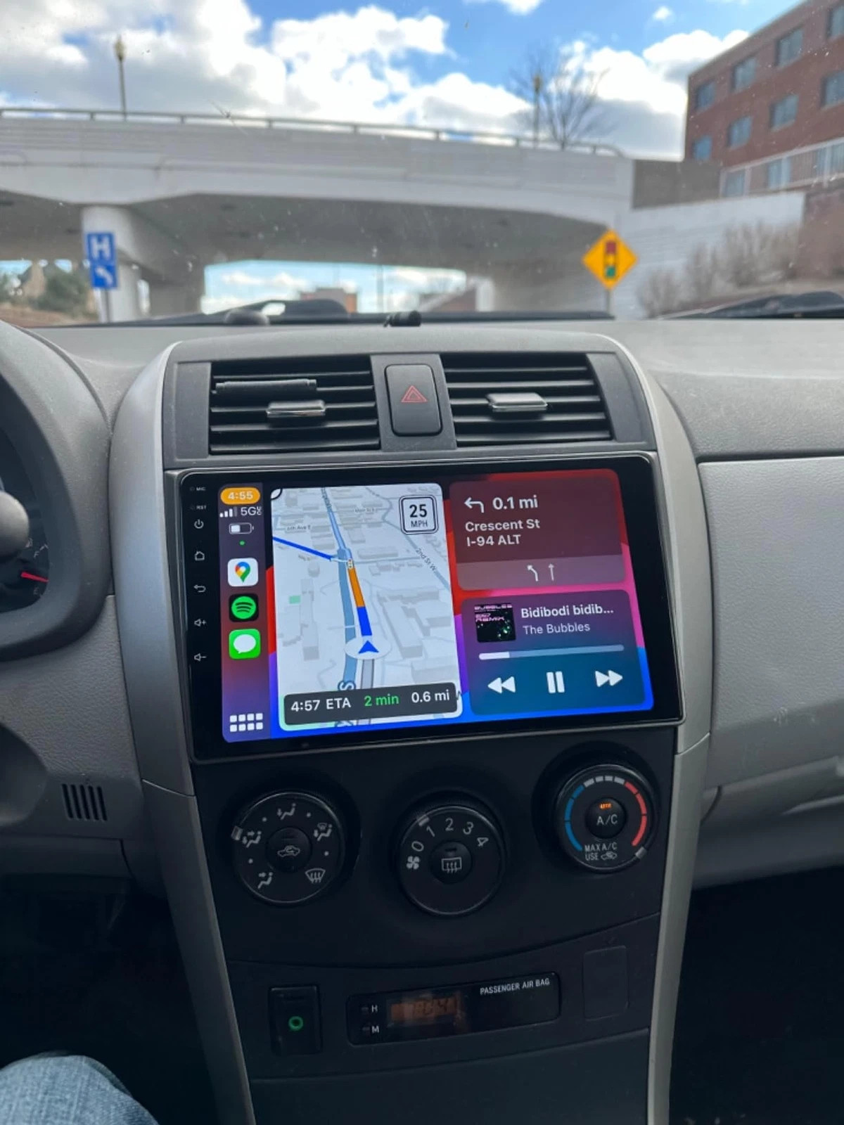 64G Apple Carplay For Toyota Corolla 2009-2013 Android Auto Stereo Radio GPS CAM