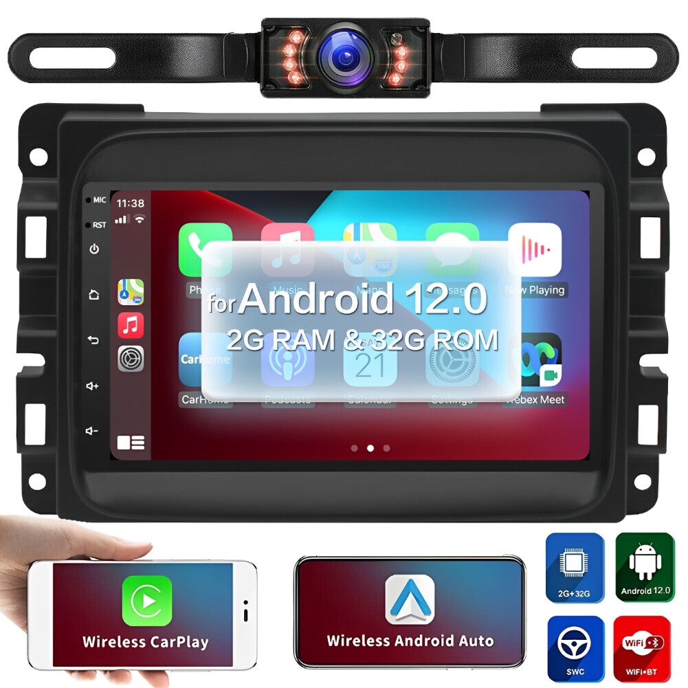 For 2013-18 Dodge Ram 1500 2500 3500 Android 13 Carplay Car Stereo Radio GPS 32G