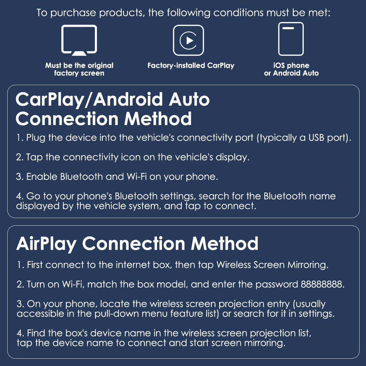 2026 Mini Carplay Adapter 3 IN 1 Wireless Carplay & Android Auto & Mirror Link ,