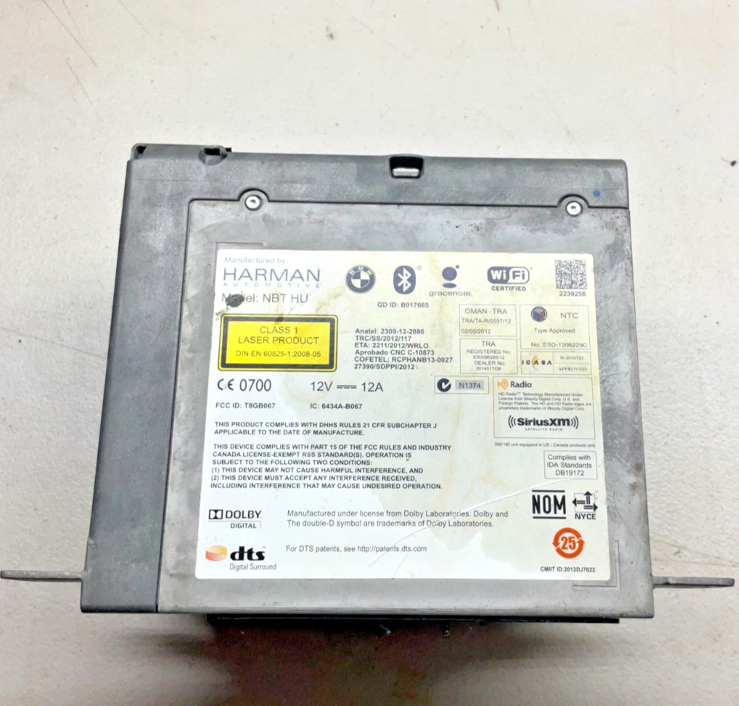 Fit 2014 BMW f10 535i Radio Receiver Am FM GPS DVD CD Bluetooth C1936576701 OEM