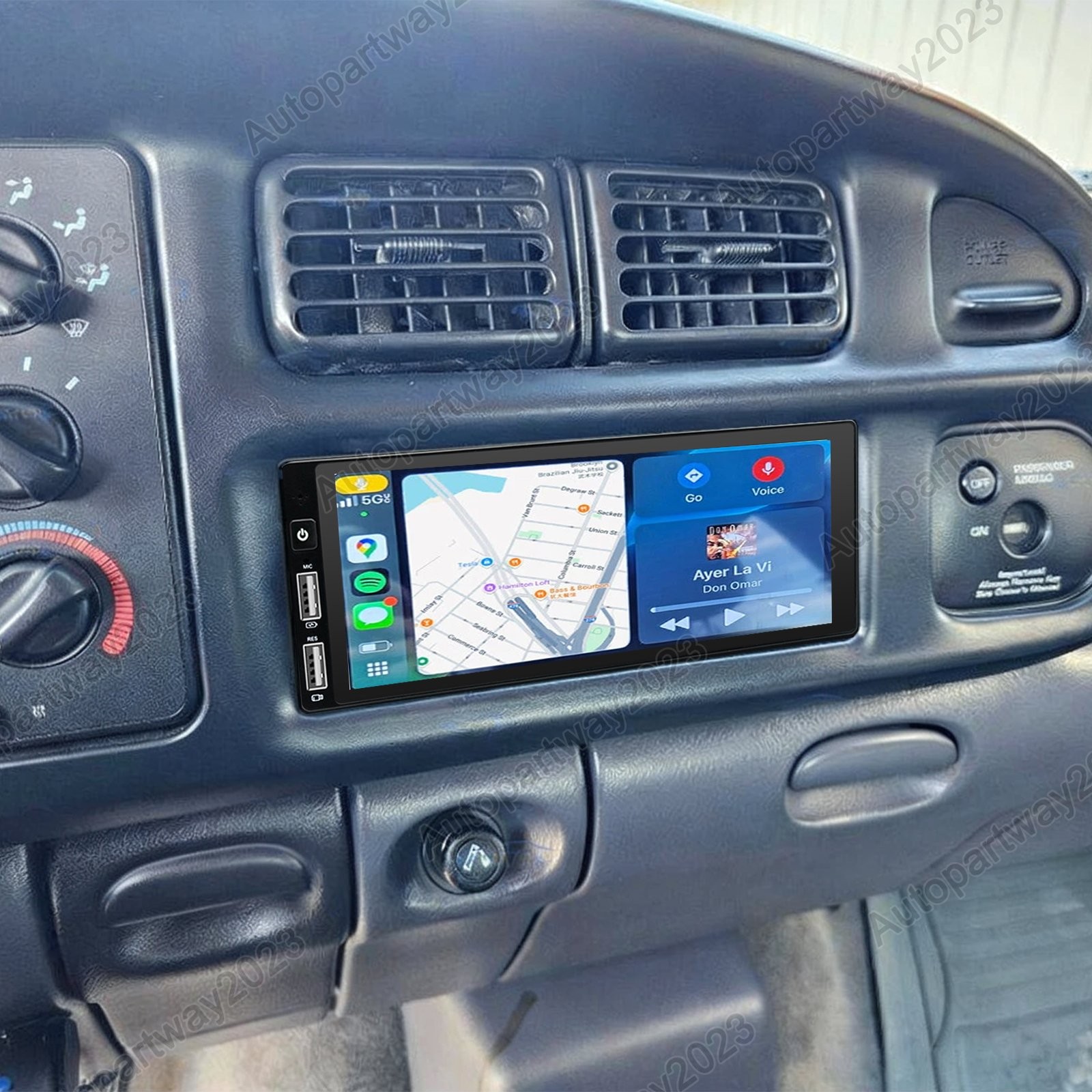 6.8″ For 1997-2002 Dodge Ram Pickup 2500 3500 Car Radio Stereo Wireless Carplay
