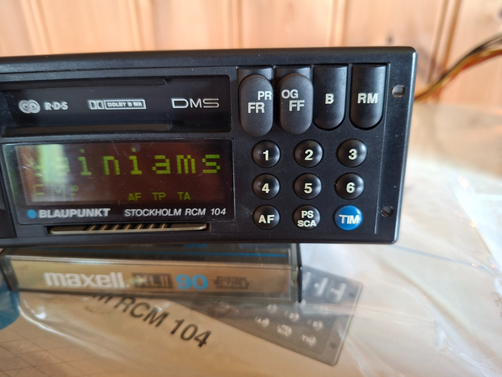 MINT Blaupunkt Stockholm RCM 104 Radio Cassette Boxed KeyCard Porsche 993 E36