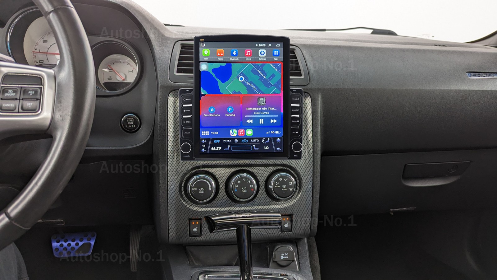 32G For Dodge Challenger 2008-2014 Carplay Android 9.7″ Car Stereo Radio GPS Nav