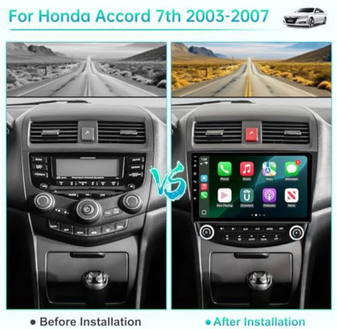 Honda Accord (2003-2007)CarPlay Android 10″ Bluetooth WiFi GPSNavi, BackupCamera