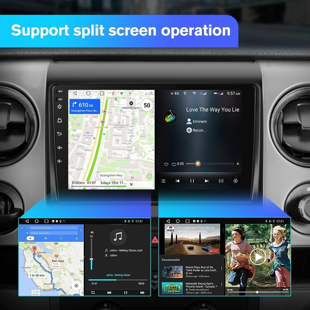Car Radio Stereo for Ford F150 2009-2012, 9 ” Touch Screen Android WiFi 2G+64G